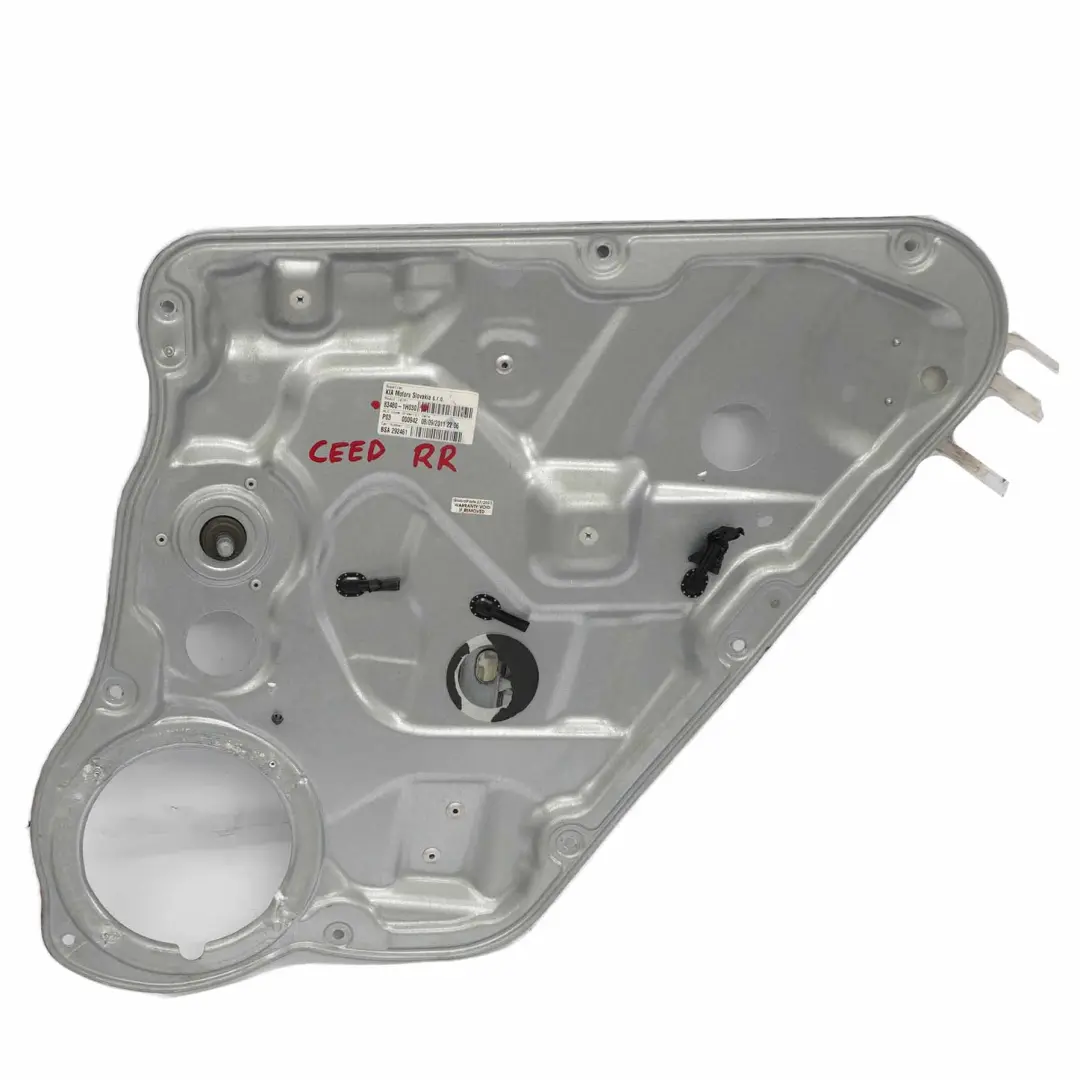 Alzacristalli Porta Posteriore Destra Regolatore per Kia Ceed I con numero di parte 83480-1H030 Kia Ceed I Alzacristalli Porta Posteriore Destra Regolatore - SKU 83480-1H030 - Numero di parte 83480-1H030