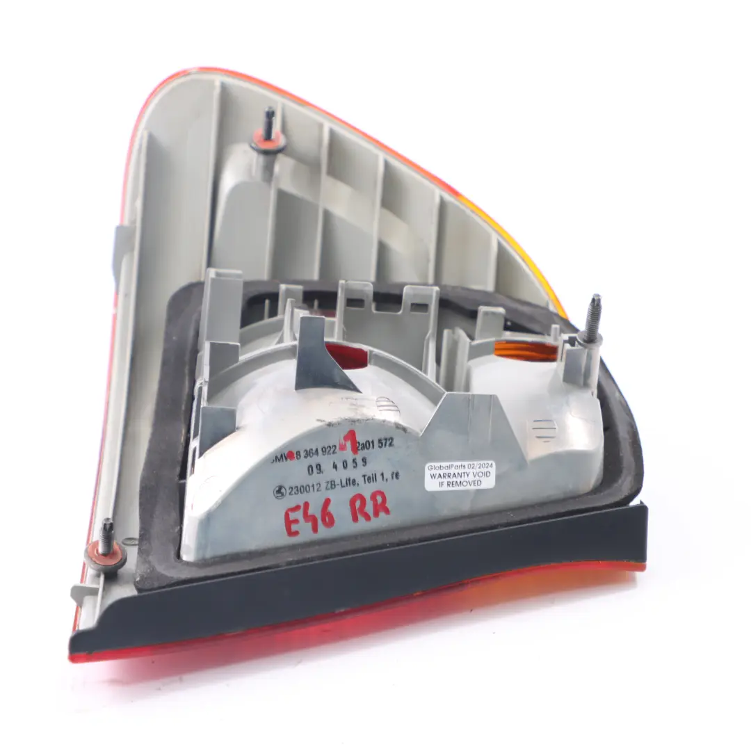 Lamp Side Panel Right O/S Tail Light Taillight to BMW E46 Saloon Rear with Part number 8364922 BMW E46 Saloon Rear Lamp Side Panel Right O/S Tail Light Taillight - SKU 8364922-1 - Part number 8364922
