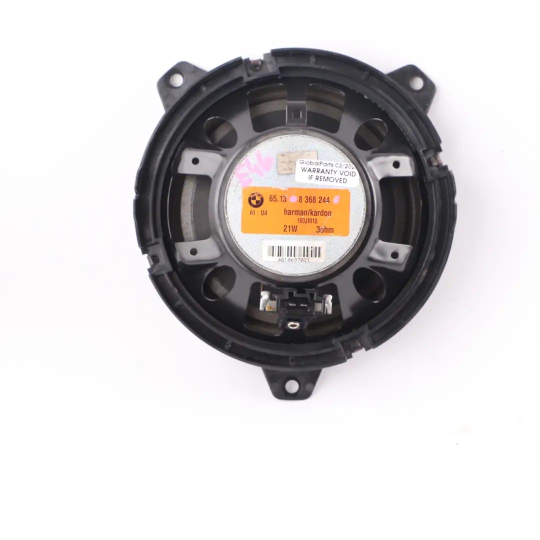 BMW E46 Haut-parleur de carte de porte Droite Gauche Hifi Woofer - SKU 8368244 - Numéro de pièce 8368244