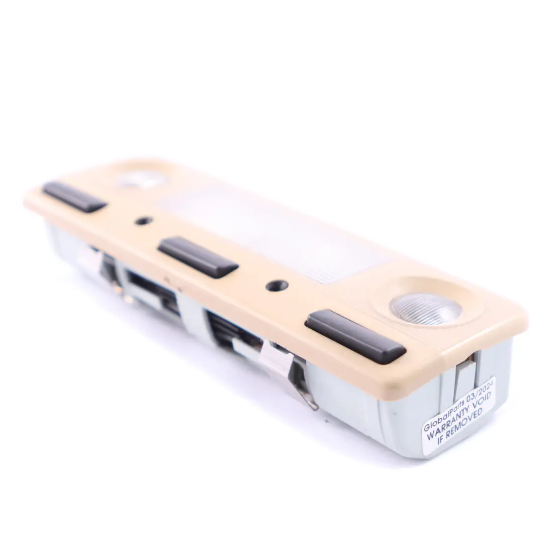 Interior Lamp BMW E38 E39 Front Roof Headliner Reading Light Beige to with Part number 8369512 Interior Lamp BMW E38 E39 Front Roof Headliner Reading Light Beige - SKU 8369512 - Part number 8369512