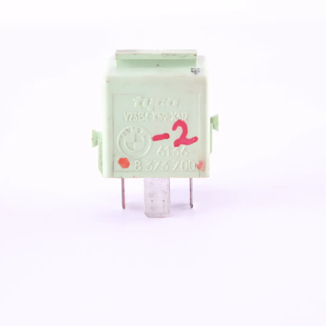 BMW E60 E63 E87 E90 E91 4X Relay Make Contact White Green Set - SKU 8373700-2 - Part number 8373700