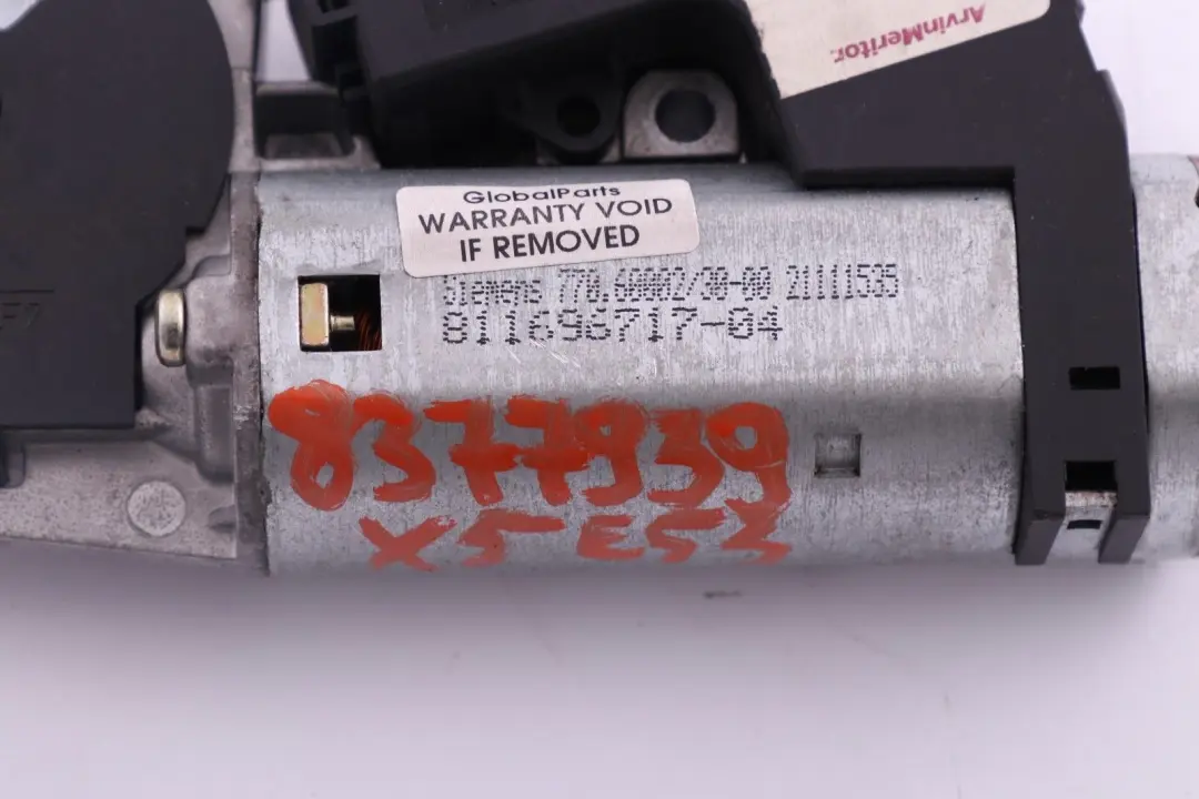 BMW X5 E39 E53 Tetto Scorrevole Unit? Trasmissione Motore Attuatore 8381480 - SKU 8377939 - Numero di parte 8377939