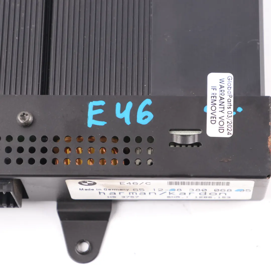 Audio-Verstärker Hifi Harman Kardon Sound System für BMW E46 mit Teilenummer 8380068 BMW E46 Audio-Verstärker Hifi Harman Kardon Sound System - SKU 8380068 - Teilenummer 8380068