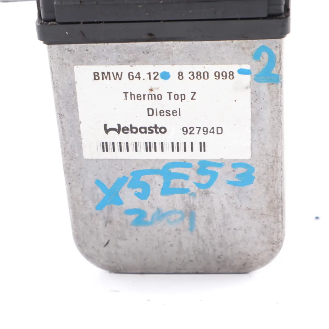 M57 M57N 3.0d Diesel Webasto Auxiliary Heater to BMW X5 E53 with Part number 8380998 BMW X5 E53 M57 M57N 3.0d Diesel Webasto Auxiliary Heater - SKU 8380998-2 - Part number 8380998