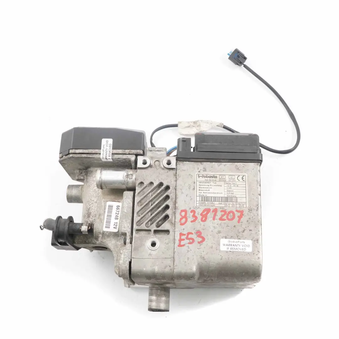 M57 M57N 3.0d Webasto Unidad Control Calefacción Auxiliar para BMW X5 E53 con número de pieza 8381207 BMW X5 E53 M57 M57N 3.0d Webasto Unidad Control Calefacción Auxiliar - SKU 8381207 - Número de pieza 8381207