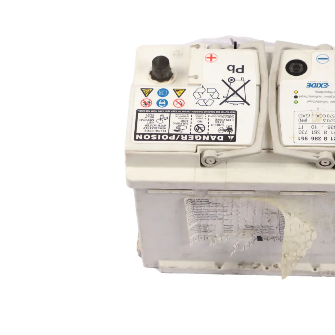 EXIDE 12V Accumulator Battery 70Ah 570A to BMW with Part number 8381730 BMW EXIDE 12V Accumulator Battery 70Ah 570A - SKU 8381730 - Part number 8381730