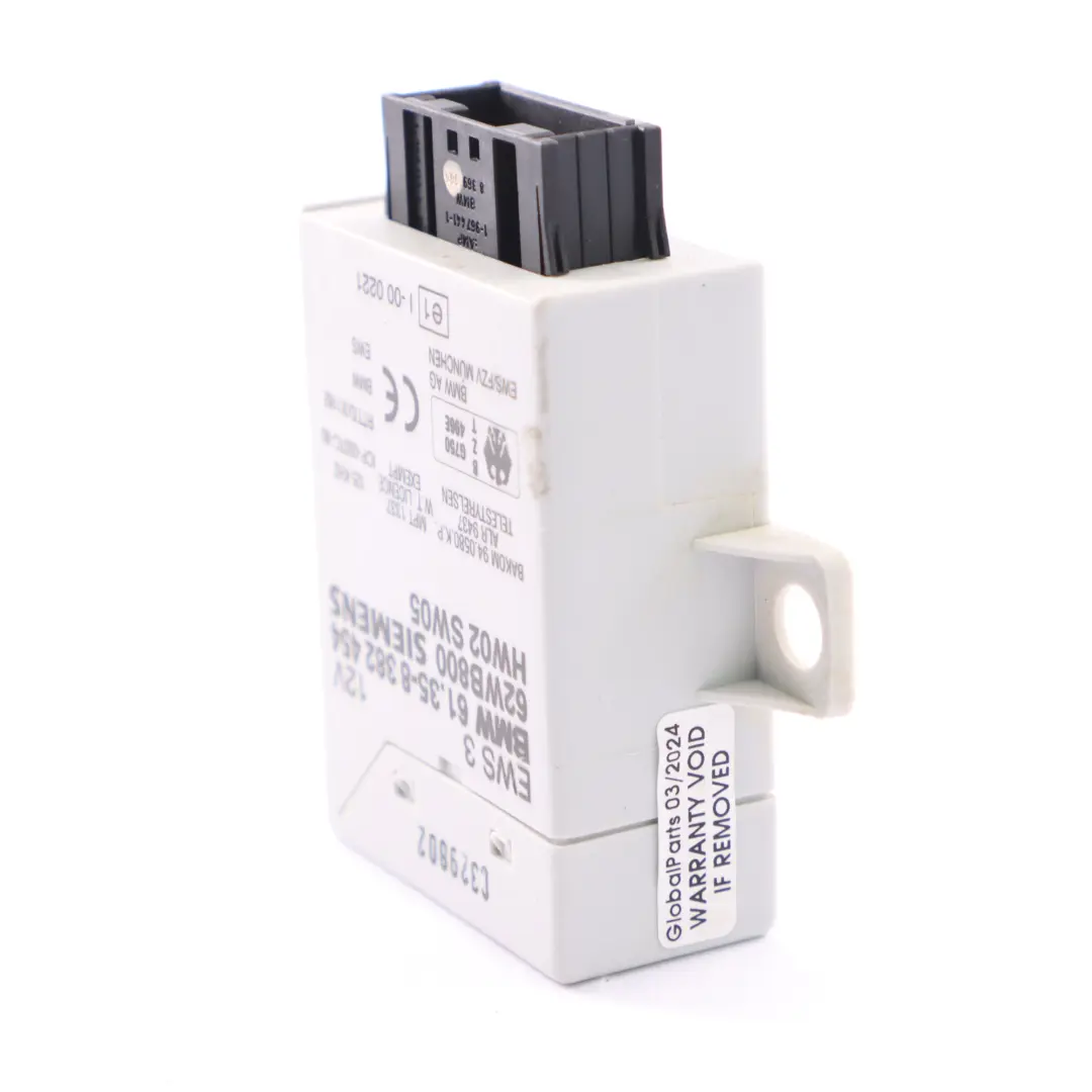 BMW E39 523i Gasolina M52 Inmovilizador EWS 3 Módulo de Control Siemens - SKU 8382454 - Número de pieza 8382454
