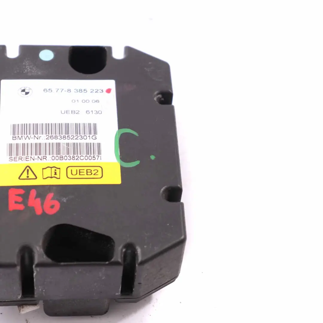 BMW E46 Convertible Rollover Sensor Control Unit Module - SKU 8385223 - Part number 8385223