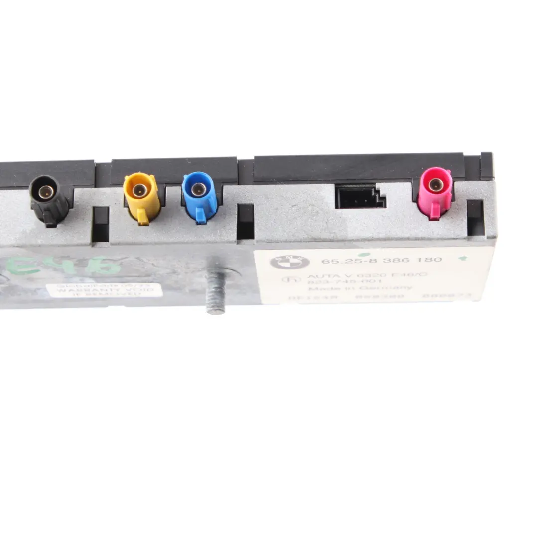 Radio Antenna Aerial Amplifier Diversity Module to BMW E46 Convertible with Part number 8386180 BMW E46 Convertible Radio Antenna Aerial Amplifier Diversity Module - SKU 8386180 - Part number 8386180