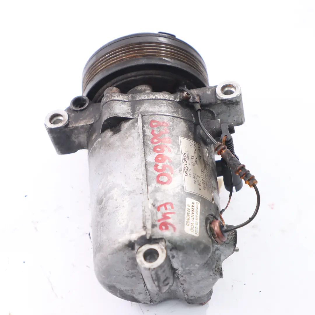 Motore M43 M47 Aria condizionata Compressore A/C per Compressore BMW E46 con numero di parte 8386650 Compressore BMW E46 Motore M43 M47 Aria condizionata Compressore A/C - SKU 8386650 - Numero di parte 8386650
