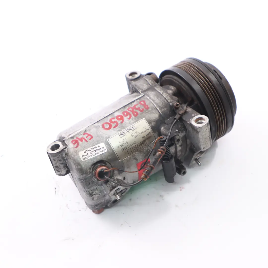 Compresor BMW E46 Motor M43 M47 Aire Acondicionado A/C Compresor para con número de pieza 8386650 Compresor BMW E46 Motor M43 M47 Aire Acondicionado A/C Compresor - SKU 8386650 - Número de pieza 8386650