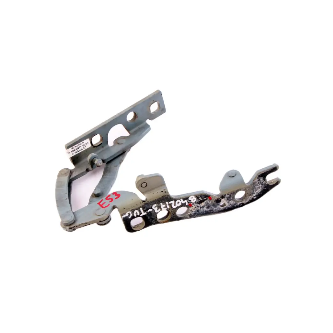 Hood Hinge Bonnet Left N/S Türkis Grau Turquoise Grey to BMW X5 E53 Engine with Part number 8402173 BMW X5 E53 Engine Hood Hinge Bonnet Left N/S Türkis Grau Turquoise Grey - SKU 8402173-TUG - Part number 8402173