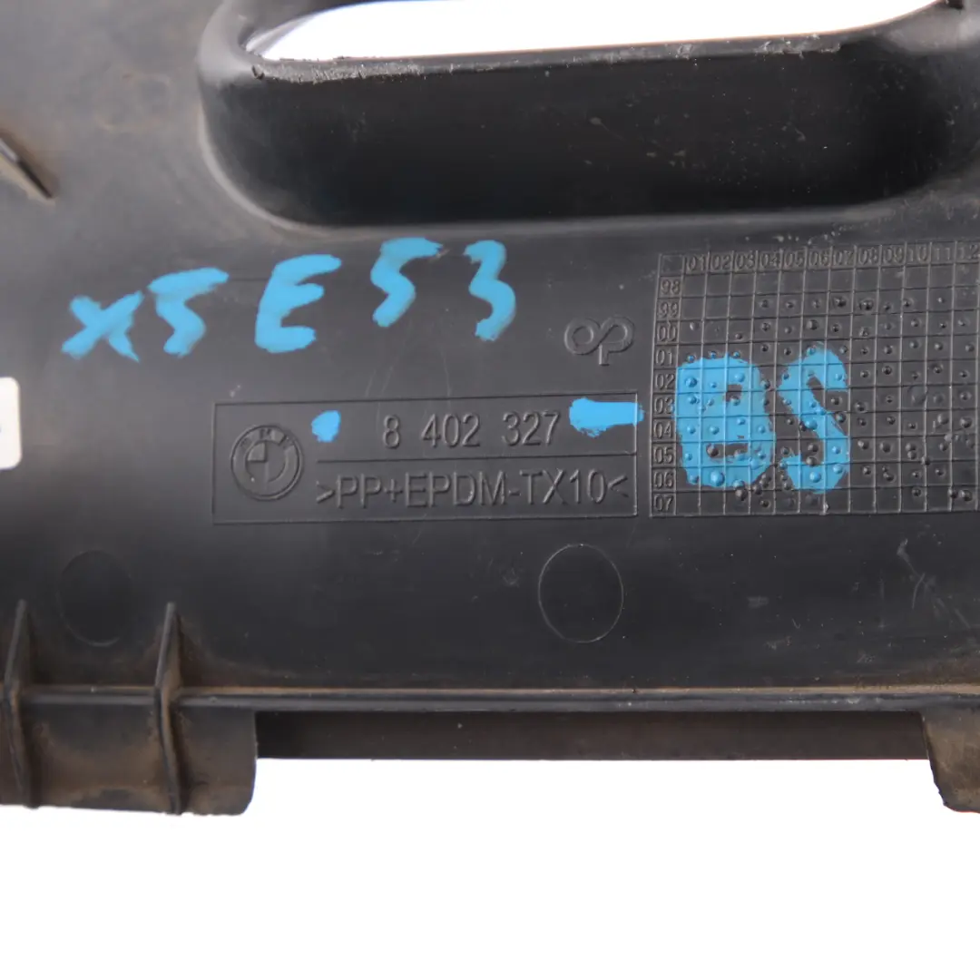 BMW X5 E53 Rear Bumper Cover Flap Trailer Hitch Mount Black Sapphire 475 - SKU 8402327-BS - Part number 8402327