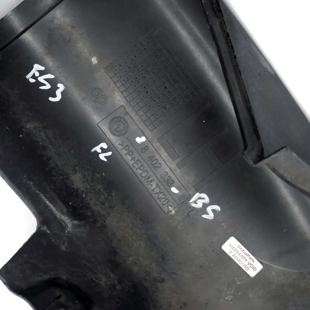 Front Left N/S Wheel Arch Trim Cover Black Sapphire 475 to BMW X5 E53 with Part number 8402333 BMW X5 E53 Front Left N/S Wheel Arch Trim Cover Black Sapphire 475 - SKU 8402333-BS - Part number 8402333