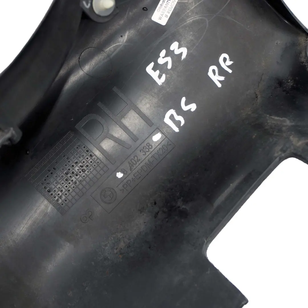 BMW E53 Osłona listwa błotnika prawy tył czarna - SKU 8402338-BS - Numer Części 8402338