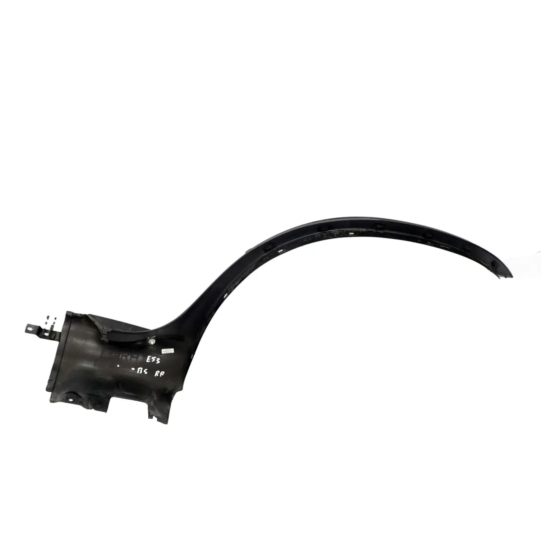 Right O/S Wheel Arch Trim Cover Black Sapphire 475 to BMW X5 E53 Rear with Part number 8402338 BMW X5 E53 Rear Right O/S Wheel Arch Trim Cover Black Sapphire 475 - SKU 8402338-BS - Part number 8402338