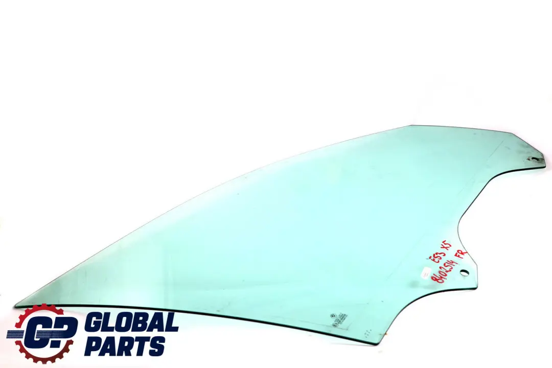 Finestrino Verde Porta Anteriore Destra AS2 5132 per BMW X5 E53 con numero di parte 51328402514 BMW X5 E53 Finestrino Verde Porta Anteriore Destra AS2 5132 - SKU 8402514 - Numero di parte 51328402514
