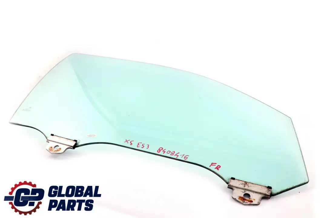 BMW X5 E53 Front Right Door O/S Side Double Window Glazing AS2 Green - SKU 8402516 - Part number 8408416