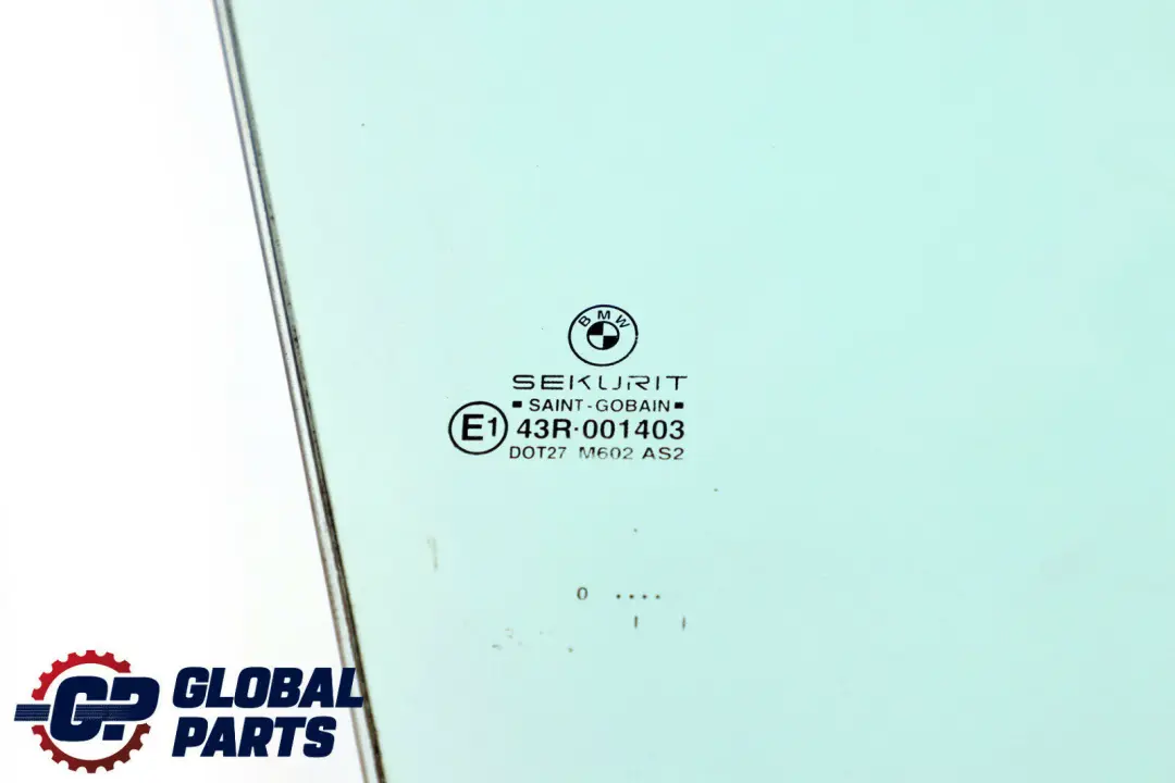 BMW X5 E53 Front Right Door O/S Side Double Window Glazing AS2 Green - SKU 8402516 - Part number 8408416