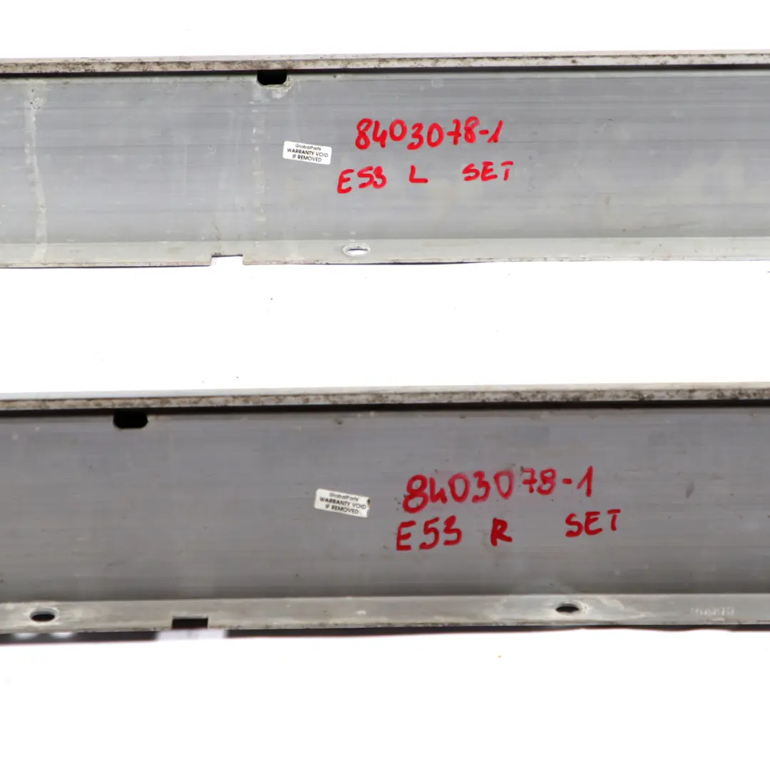 Aluminium Side Steps Foot Plates Left Right N/O/S 8403077 to BMW X5 E53 with Part number 8403078 BMW X5 E53 Aluminium Side Steps Foot Plates Left Right N/O/S 8403077 - SKU 8403078-1 - Part number 8403078