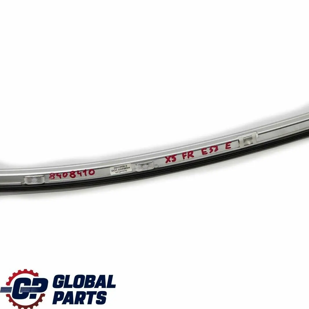 BMW X5 Series E53 Front Right Driver Door O/S Window Frame Cover Chrome - SKU 8408410 - Part number 51328408410