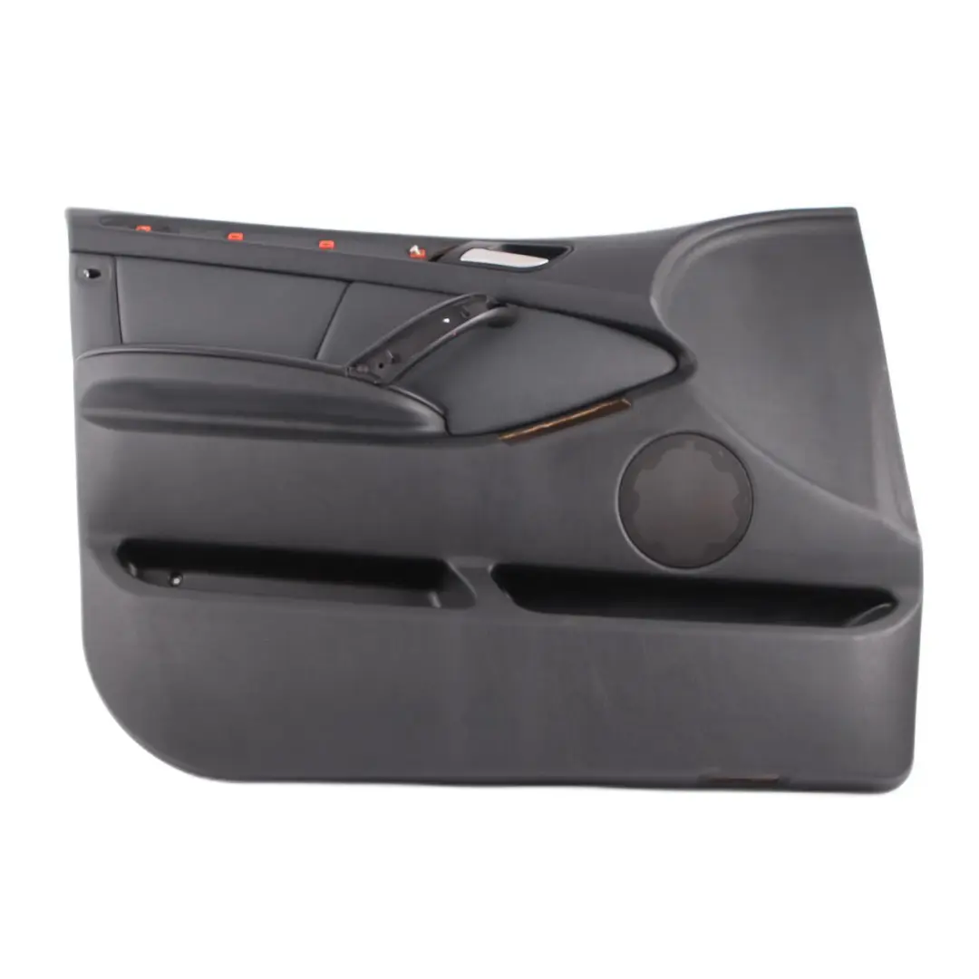 Leather Front Left N/S Door Card Trim Panel Interior to BMW X5 Series E53 Black with Part number 8408661 BMW X5 Series E53 Black Leather Front Left N/S Door Card Trim Panel Interior - SKU 8408661 - Part number 8408661