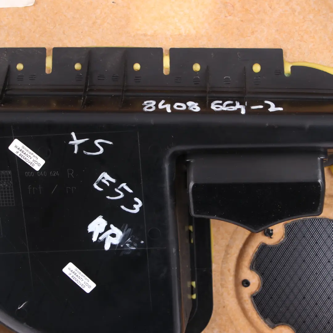 Door Card Rear Right O/S Trim Panel Interior Black Leather to BMW X5 E53 with Part number 8408664 BMW X5 E53 Door Card Rear Right O/S Trim Panel Interior Black Leather - SKU 8408664-2 - Part number 8408664