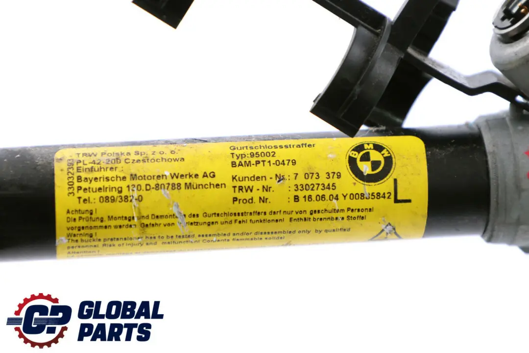 Boucle Tendeur Ceinture Siège Avant Inférieur Gauche pour BMW E53 E83 à propos du numéro de pièce 8408759 BMW E53 E83 Boucle Tendeur Ceinture Siège Avant Inférieur Gauche - SKU 8408759 - Numéro de pièce 8408759