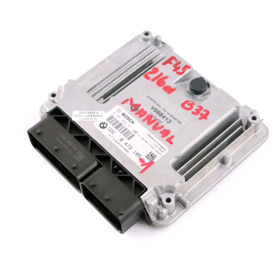B37 ECU DDE Engine Control Unit to BMW F20 F30 F45 LCI 116d 216d 316d with Part number 8473185 BMW F20 F30 F45 LCI 116d 216d 316d B37 ECU DDE Engine Control Unit - SKU 8473185-1 - Part number 8473185