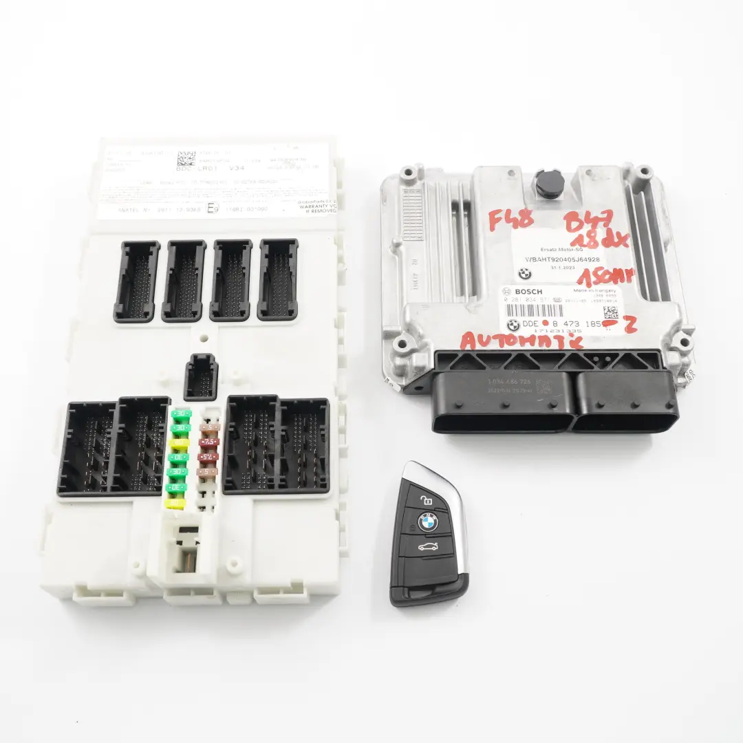 BMW F20 F30 LCI 118d 318d B47 150HP motore ECU Kit DDE FEM chiave - SKU 8473185-2 - Numero di parte 8473185