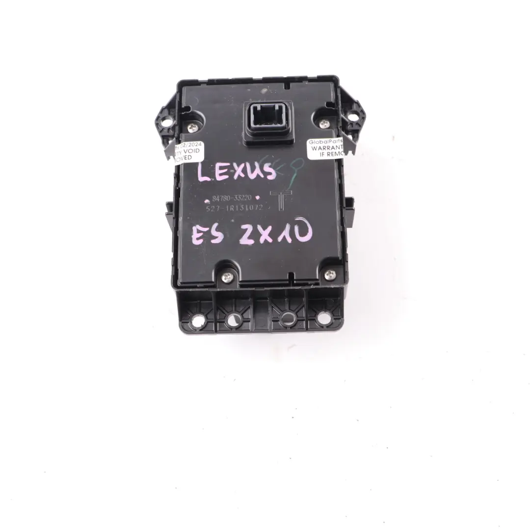 ZX10 Multimedia Switch Control Unit Radio Sat Nav Button to Lexus ES with Part number 84780-33220 Lexus ES ZX10 Multimedia Switch Control Unit Radio Sat Nav Button - SKU 84780-33220 - Part number 84780-33220