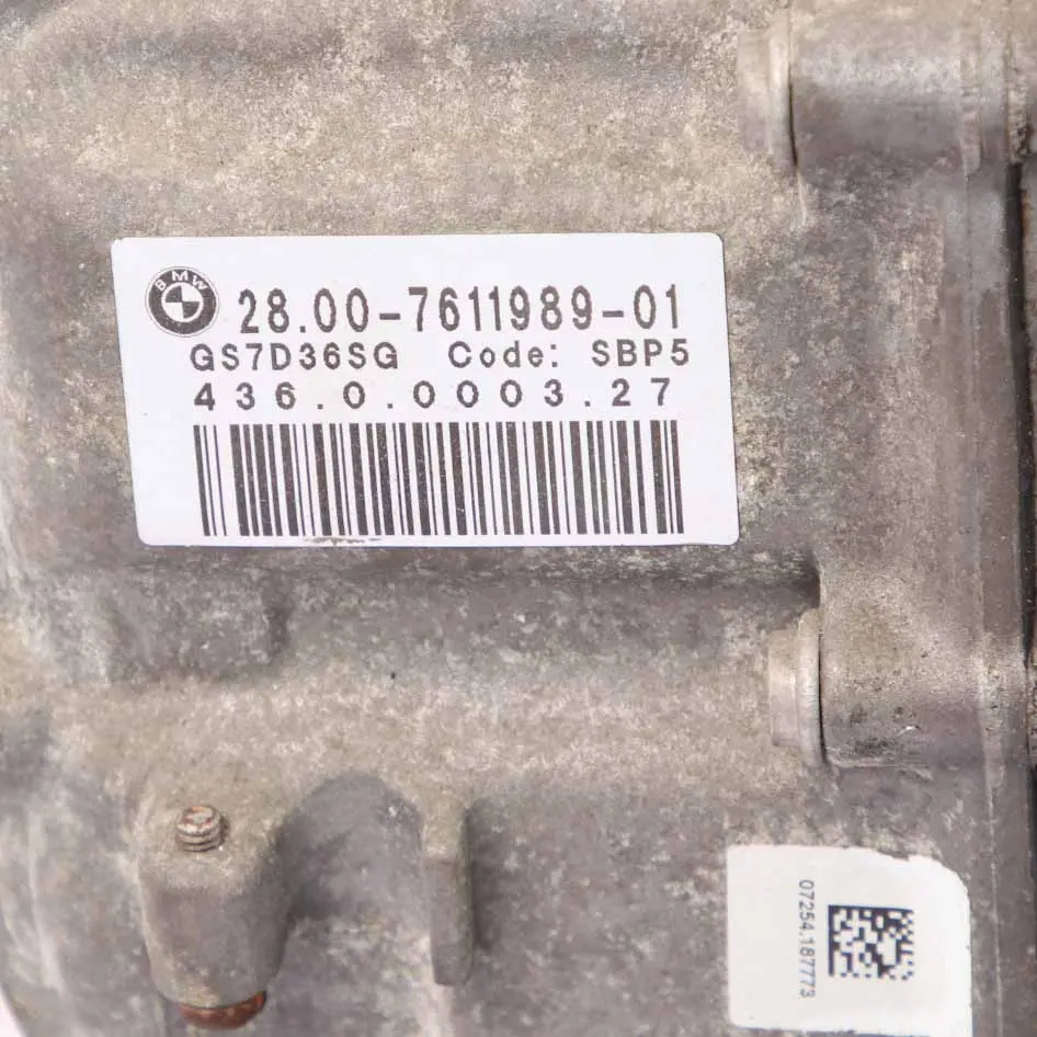 N54 N55 Twin Clutch Gearbox Transmission GS7D36SG 7611989 WARRANTY to BMW E92 335i with Part number 8482016 BMW E92 335i N54 N55 Twin Clutch Gearbox Transmission GS7D36SG 7611989 WARRANTY - SKU 8482016 - Part number 8482016