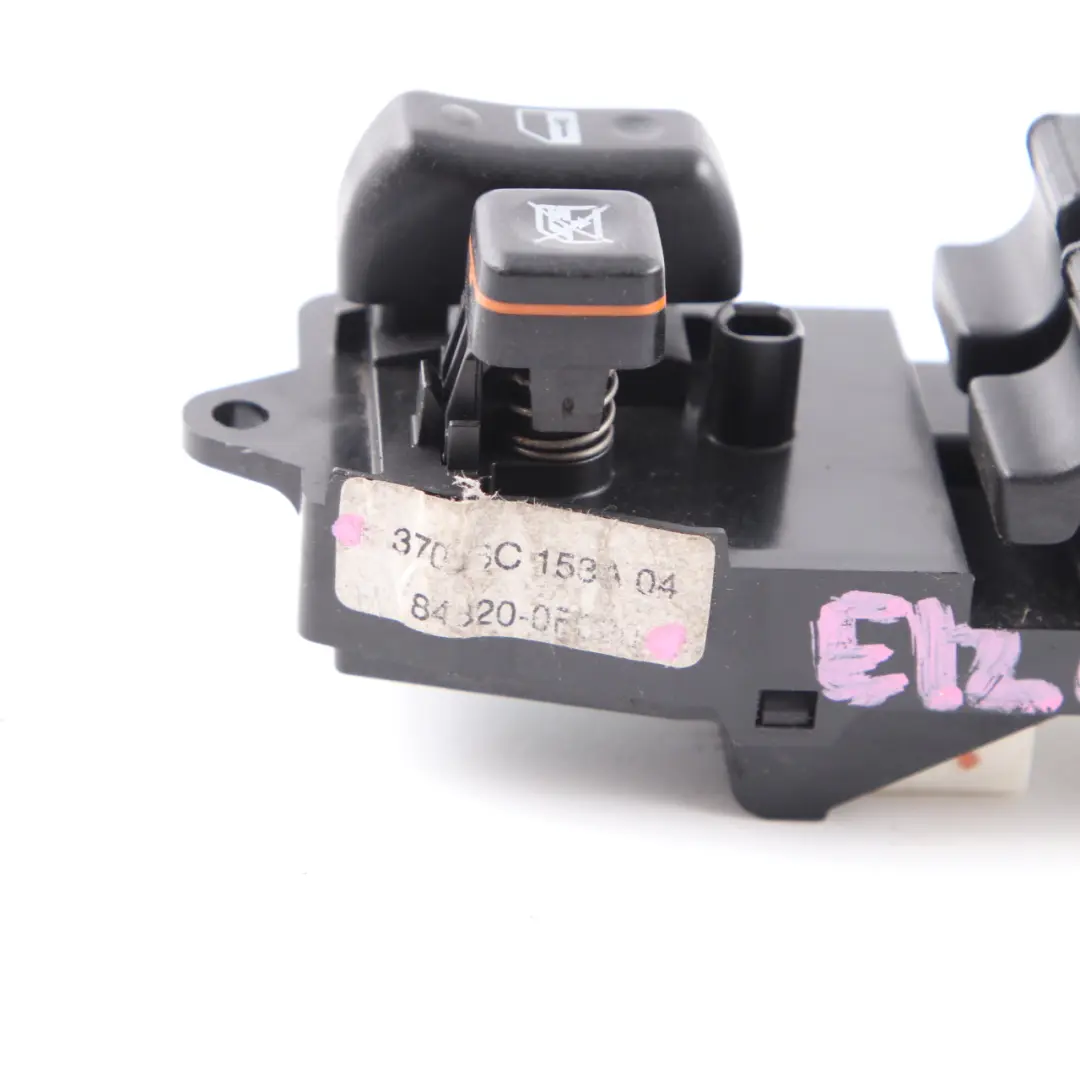 Window Lifter Switch Driver's Side Door Button Panel to Toyota Corolla E12 with Part number 84820 Toyota Corolla E12 Window Lifter Switch Driver's Side Door Button Panel - SKU 84820 - Part number 84820