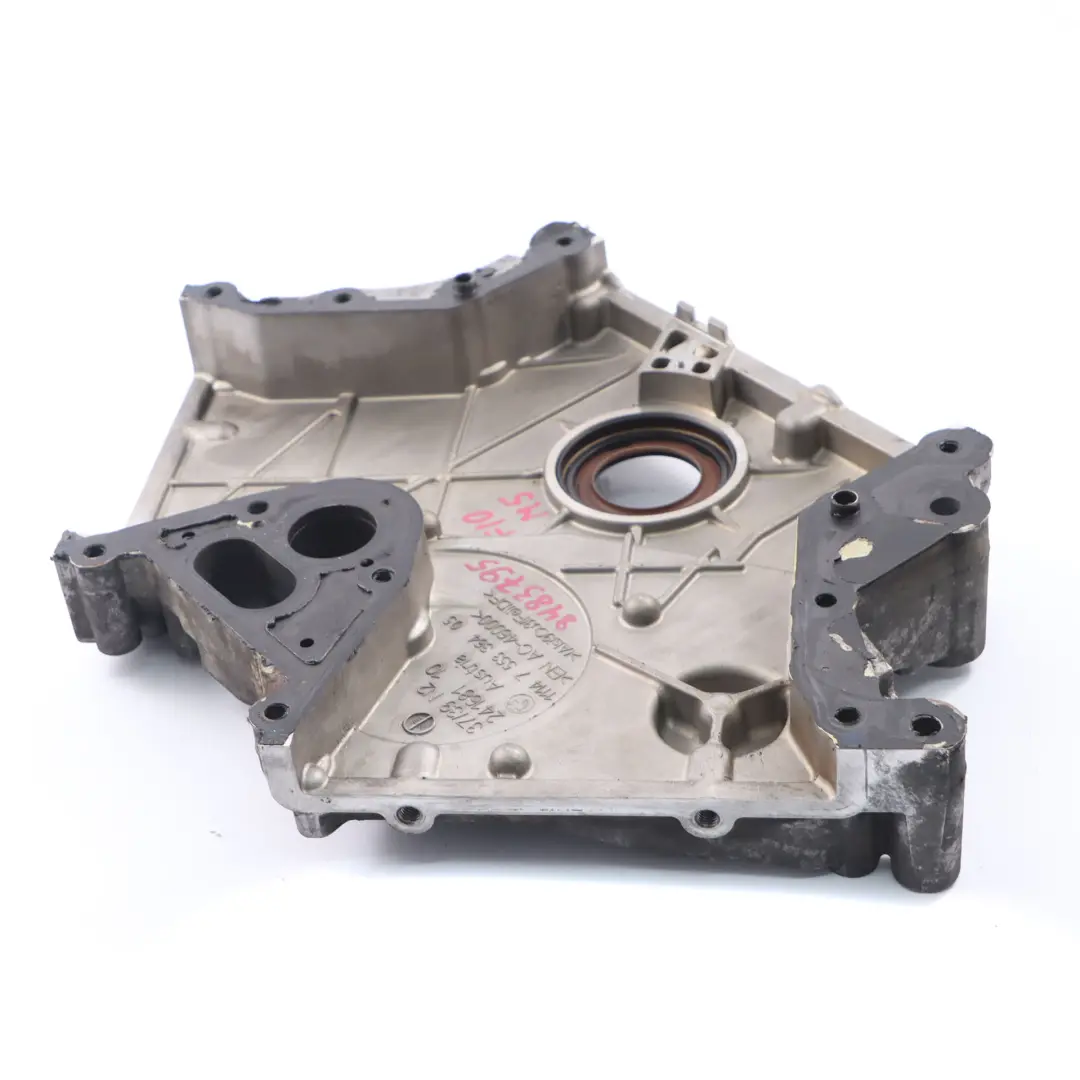 BMW F10 M5 F13 M6 S63N Engine Timing Case Chain Box Cover Plate Lower 7553364 - SKU 8483795 - Part number 8483795