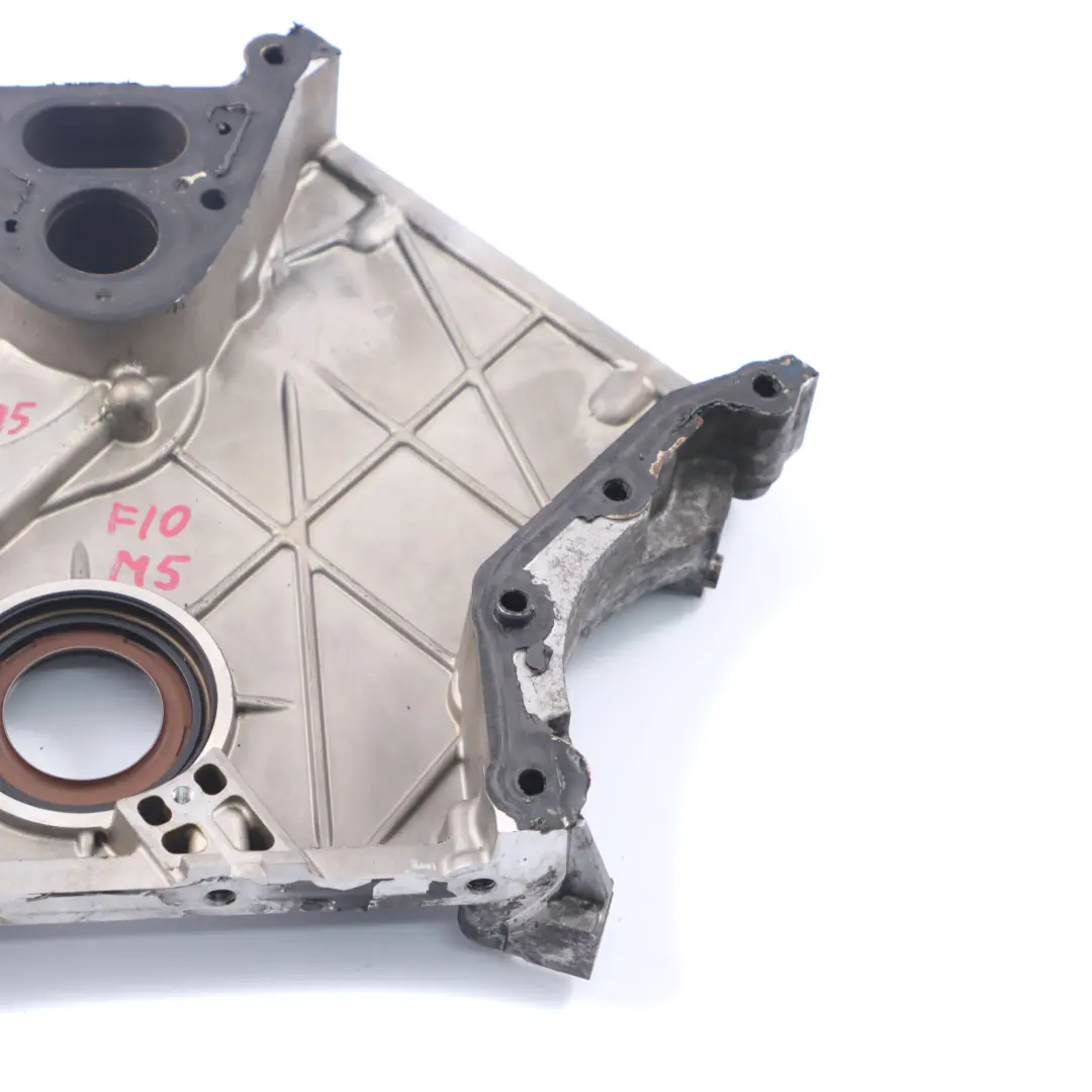 BMW F10 M5 F13 M6 S63N Engine Timing Case Chain Box Cover Plate Lower 7553364 - SKU 8483795 - Part number 8483795