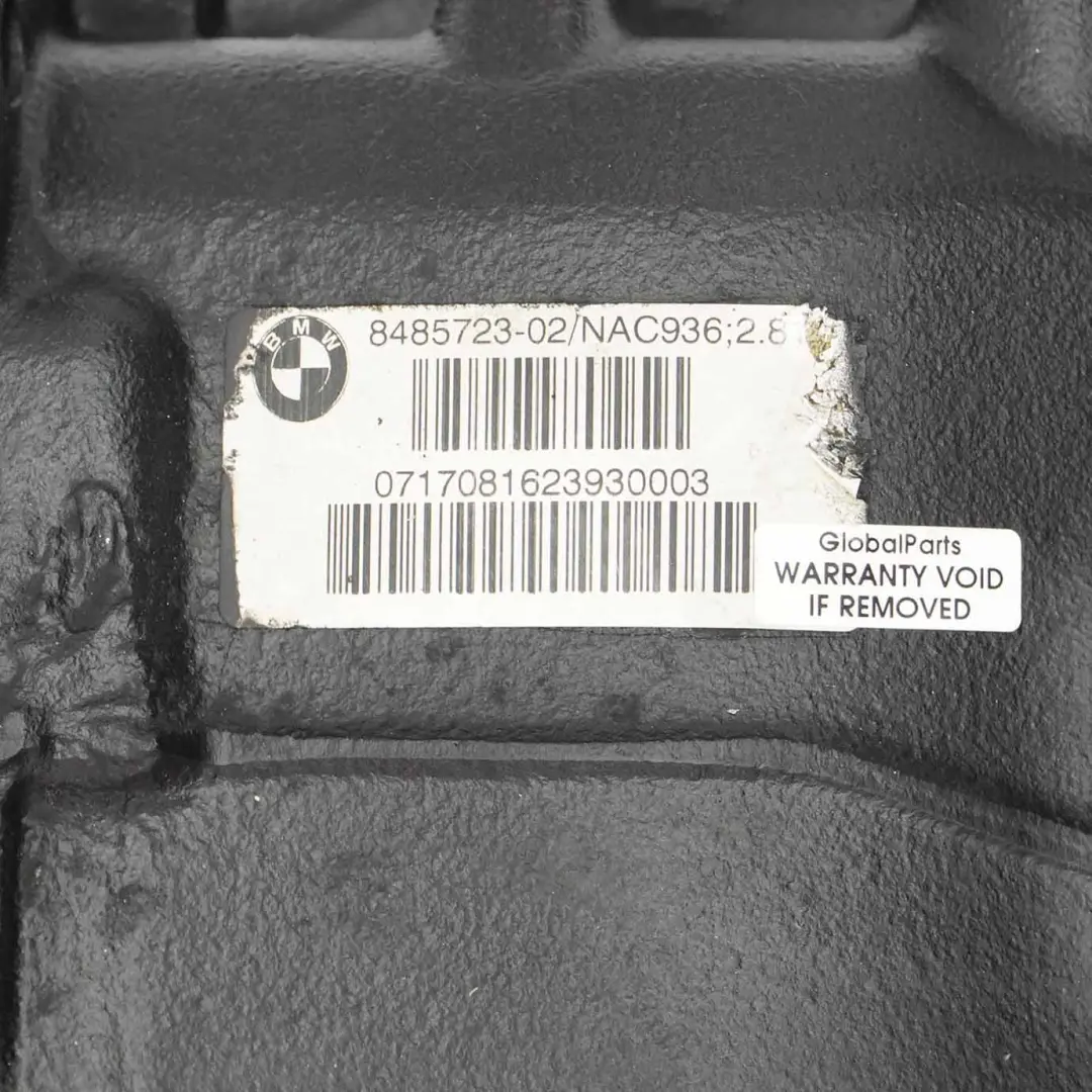 BMW F30 F31 F32 F36 Rear Differential Diff 2,81 Ratio WARRANTY - SKU 8485723 - Part number 7605589