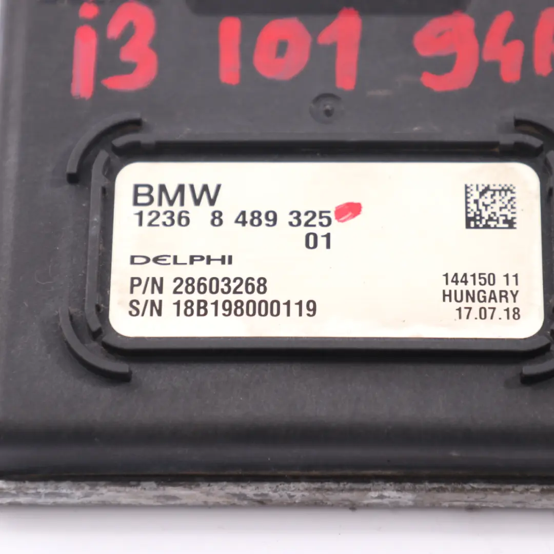 BMW I3 I01 94Ah Rex Híbrido Unidad De Control Básica Módulo ECU - SKU 8489325 - Número de pieza 8489325