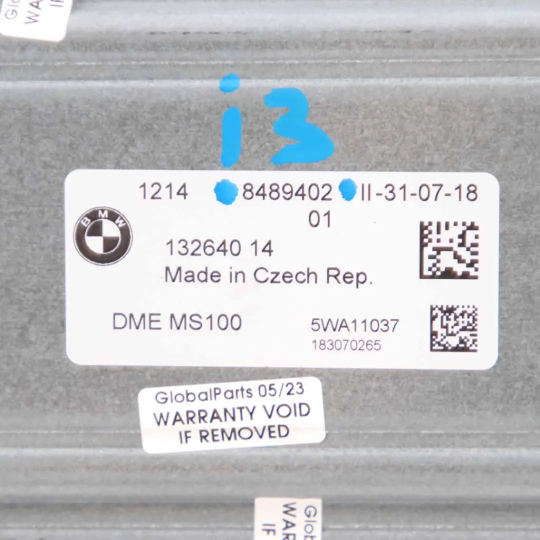 BMW i3 I01 LCI Rex 94Ah Hybrid ECU Engine Control Unit RDME Automatic - SKU 8489402 - Part number 8489402