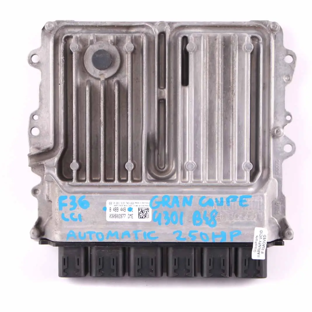 BMW F36 LCI Petrol 430i B48 Engine Module ECU Kit DME Keys FEM Automatic - SKU 8489449-1 - Part number 8489449