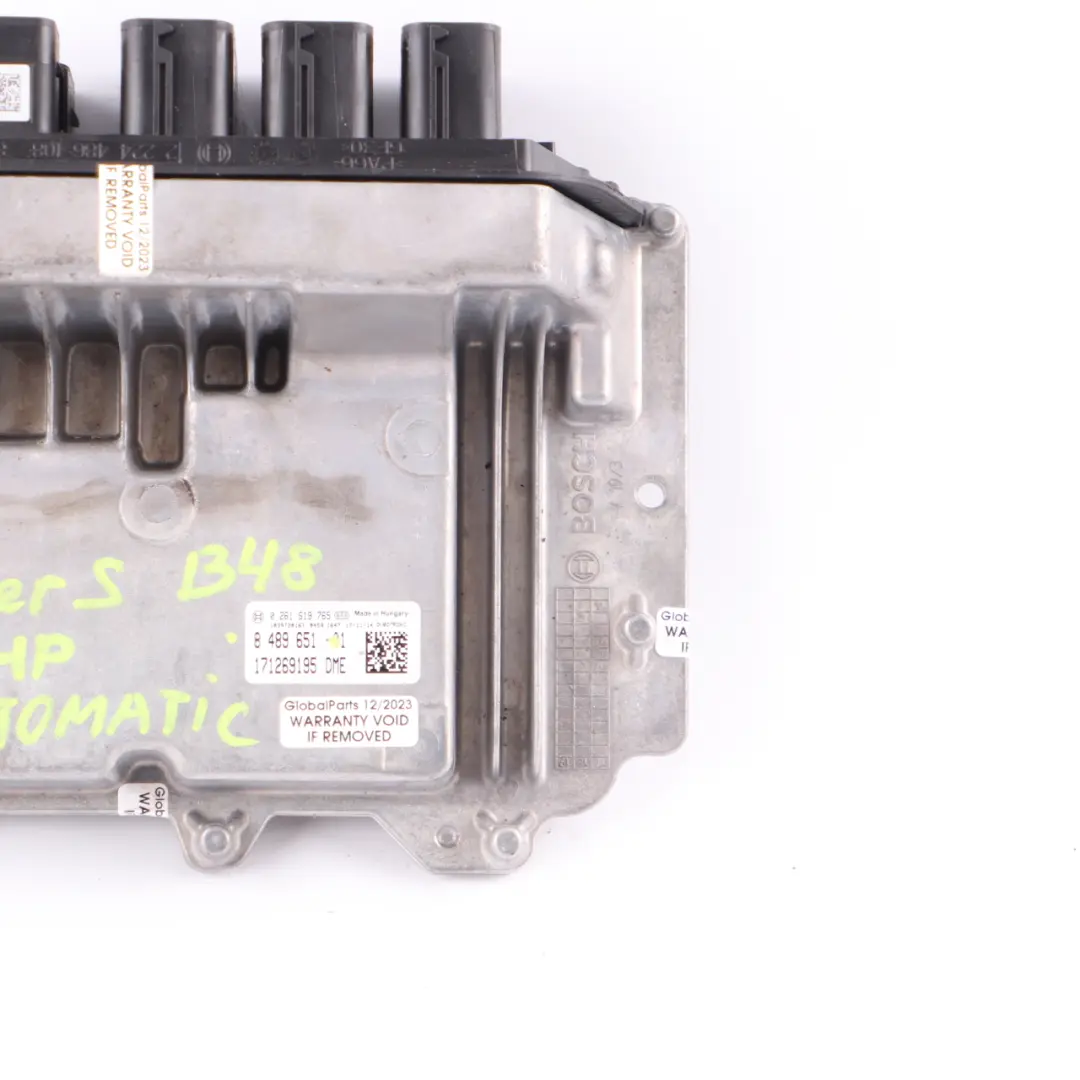192HP Engine ECU Control Module DME Automatic to Mini F54 F56 F60 JCW B48 with Part number 8489651 Mini F54 F56 F60 JCW B48 192HP Engine ECU Control Module DME Automatic - SKU 8489651 - Part number 8489651