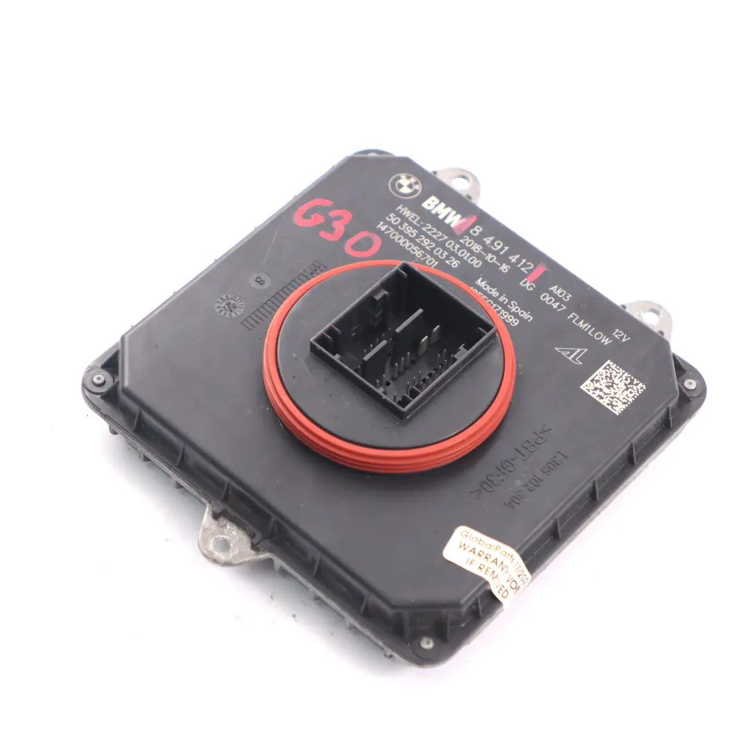 LED Faro Ballast Modulo Sinistra Destra per BMW G30 G31 X3 G01 con numero di parte 8491412 BMW G30 G31 X3 G01 LED Faro Ballast Modulo Sinistra Destra - SKU 8491412 - Numero di parte 8491412