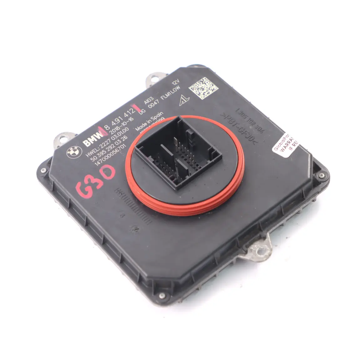 LED Headlight Ballast Unit Module Left Right N/O/S to BMW G30 G31 X3 G01 with Part number 8491412 BMW G30 G31 X3 G01 LED Headlight Ballast Unit Module Left Right N/O/S - SKU 8491412 - Part number 8491412