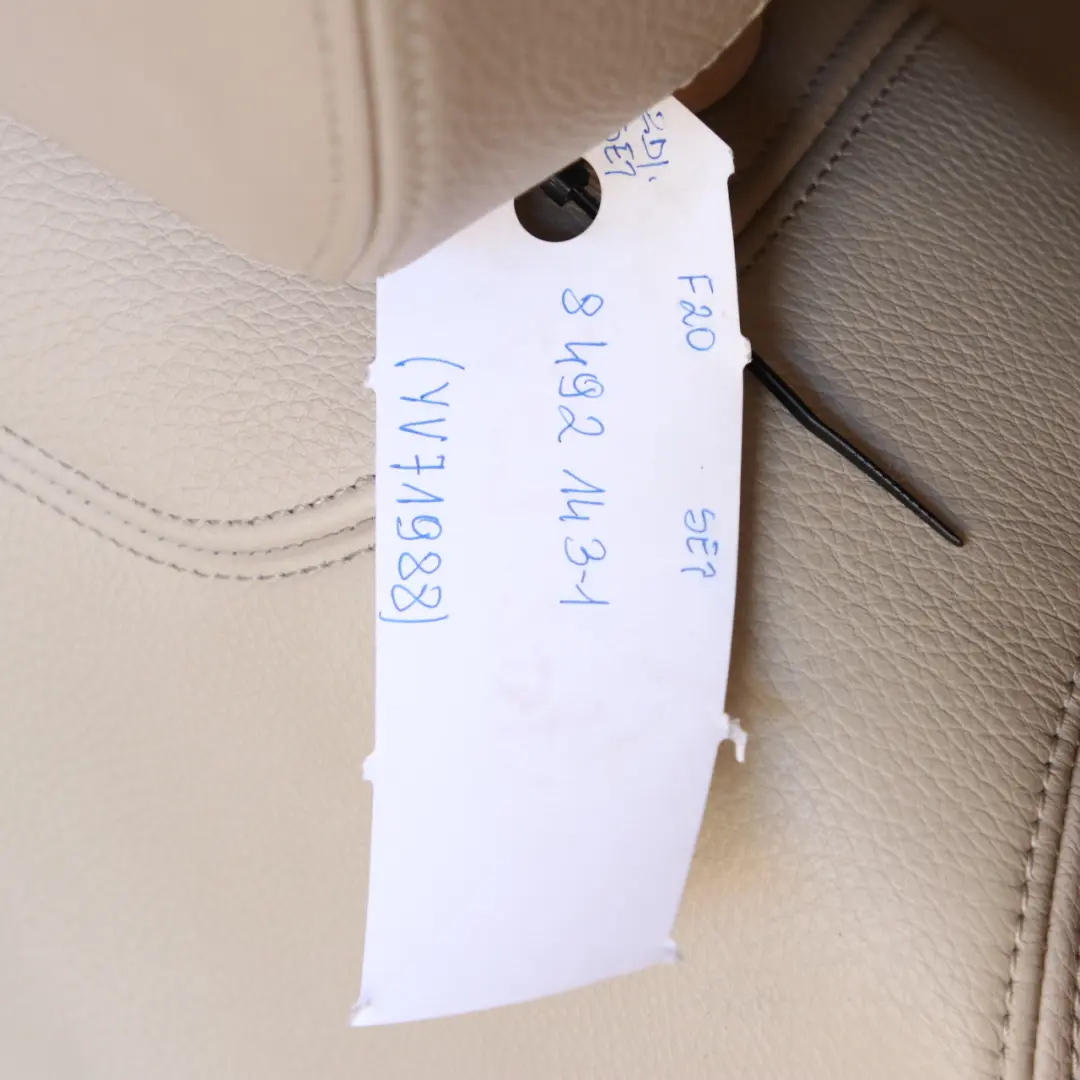 Leather Seats BMW F20 Dakota Oyster Interior Set Seat with Door Cards to with Part number 8492143 Leather Seats BMW F20 Dakota Oyster Interior Set Seat with Door Cards - SKU 8492143-1 - Part number 8492143