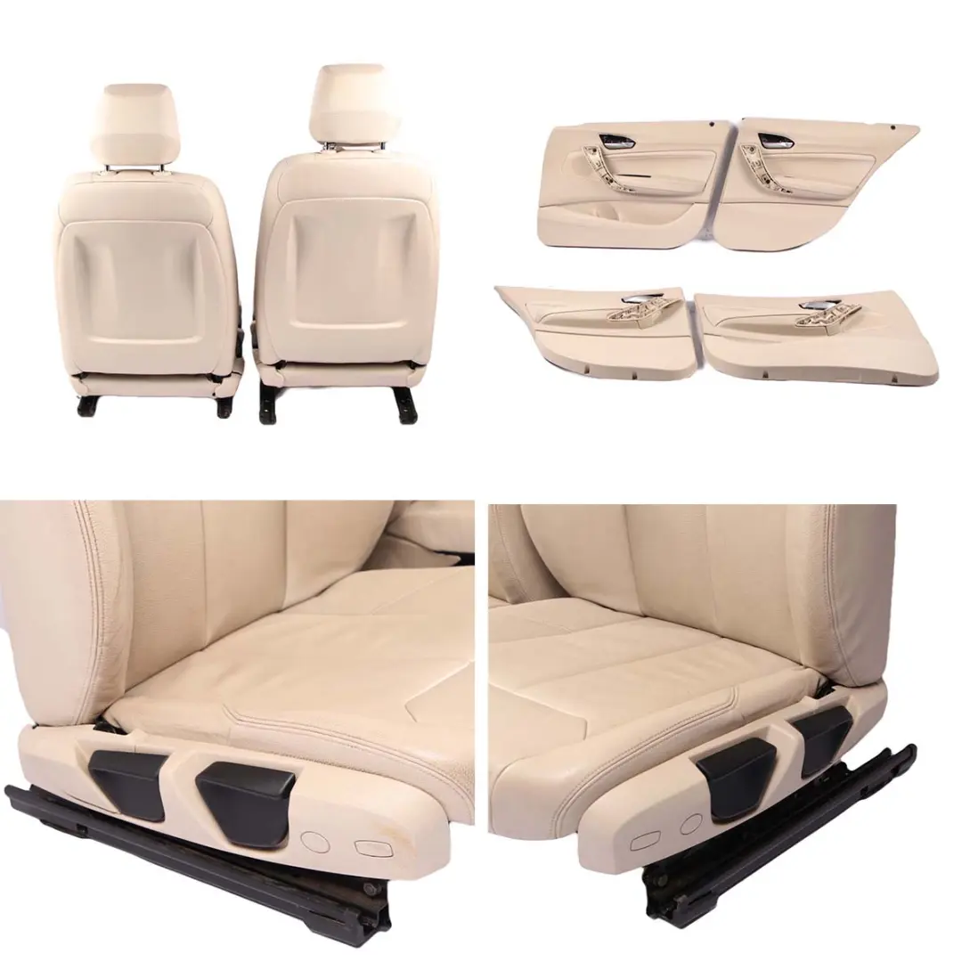 Leather Seats BMW F20 Dakota Oyster Interior Set Seat with Door Cards to with Part number 8492143 Leather Seats BMW F20 Dakota Oyster Interior Set Seat with Door Cards - SKU 8492143-1 - Part number 8492143