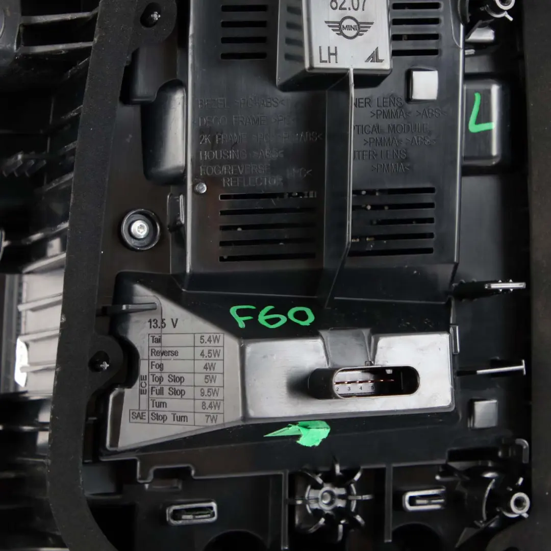 Lamp Mini Countryman F60 Side Tail Light Taillight Left N/S to Rear with Part number 8492297 Rear Lamp Mini Countryman F60 Side Tail Light Taillight Left N/S - SKU 8492297 - Part number 8492297