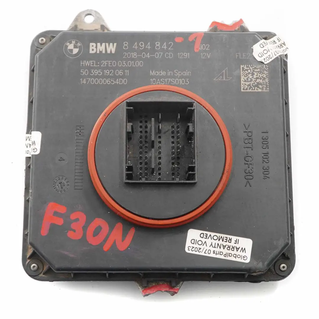 LED Headlight Level Control Ballast Module BMW 3 Series F30 LCI - SKU 8494842 - Part number 8494842