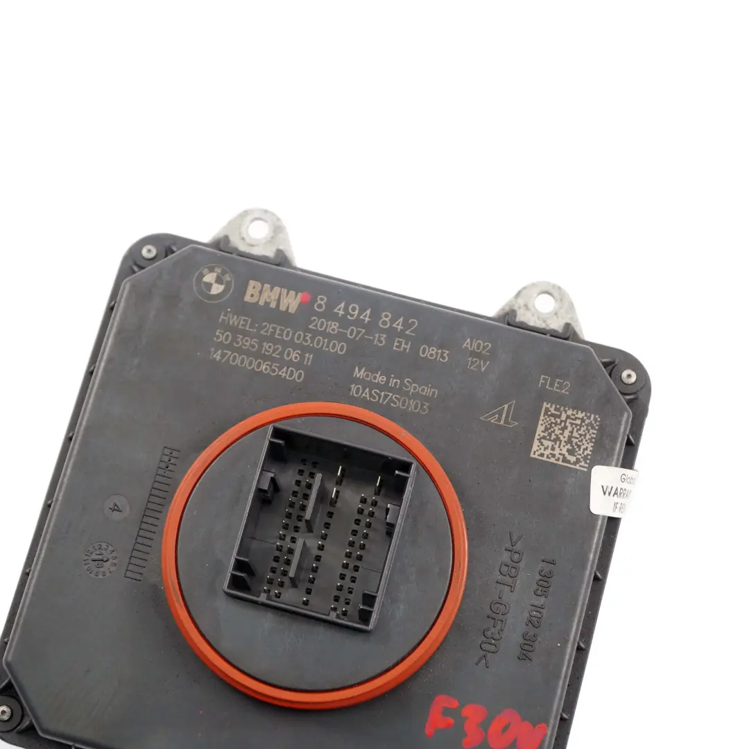 Reihe F30 LCI LED Scheinwerfer Steuergerät Modul ECU für BMW 3 mit Teilenummer 8494842 BMW 3 Reihe F30 LCI LED Scheinwerfer Steuergerät Modul ECU - SKU 8494842 - Teilenummer 8494842