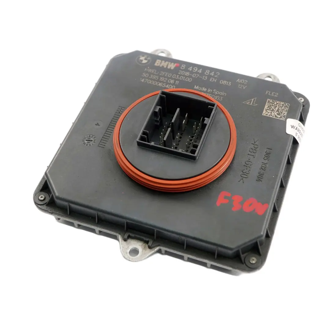 LED Faros Modulo De Control De Nivel De Lastre para BMW F30 LCI con número de pieza 8494842 BMW F30 LCI LED Faros Modulo De Control De Nivel De Lastre - SKU 8494842 - Número de pieza 8494842