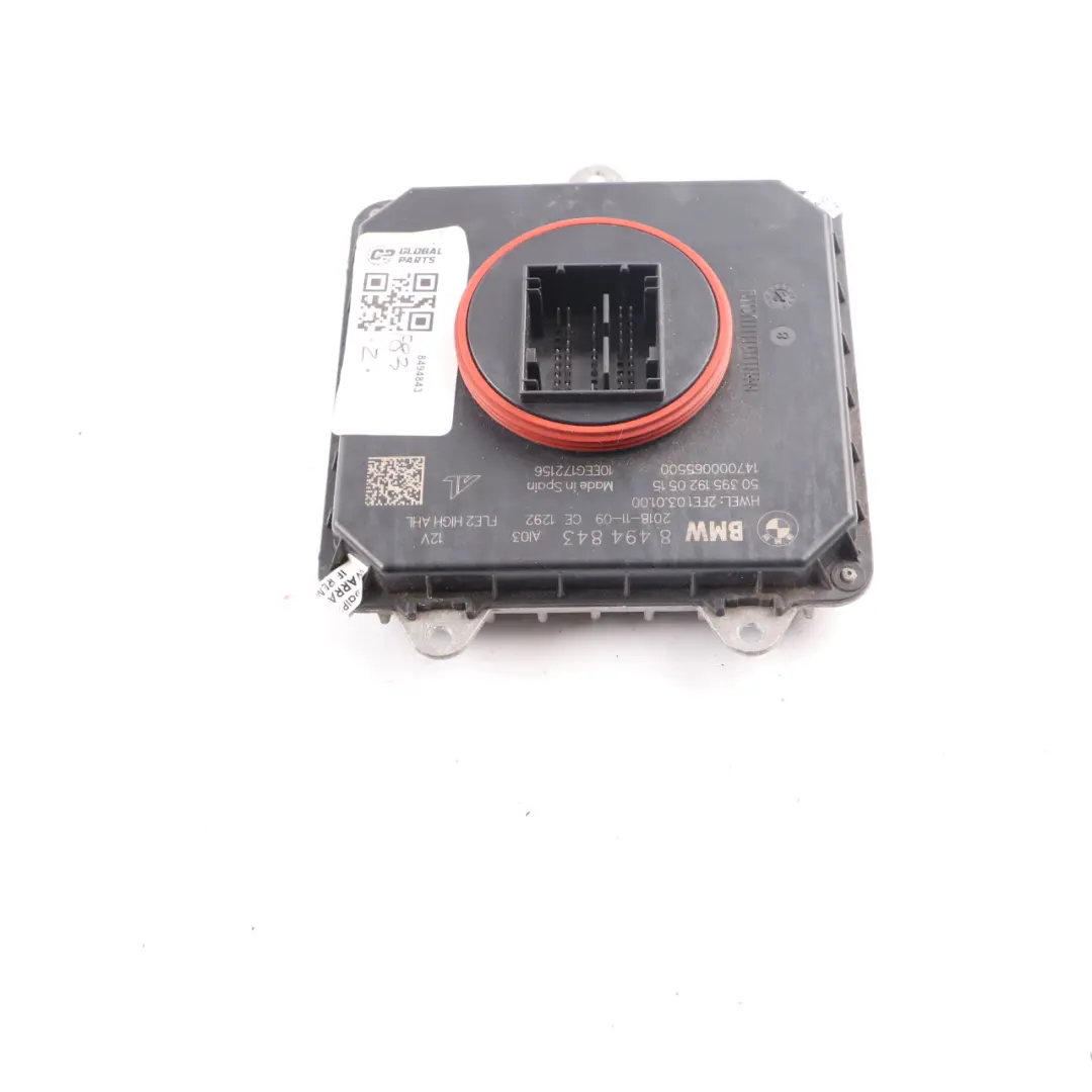 BMW F83 M4 F33 LCI Przetwornica Moduł LED Przód Lewe Prawe - SKU 8494843 - Numer Części 8494844