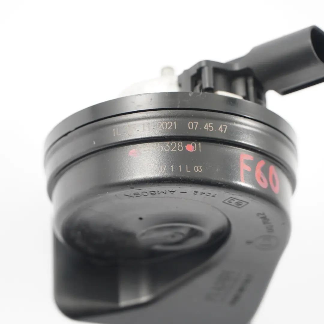 Bocina Tono Bajo Señal Fanfarria para Mini F60 Countryman con número de pieza 8495328 Mini F60 Countryman Bocina Tono Bajo Señal Fanfarria - SKU 8495328 - Número de pieza 8495328